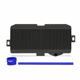 Subaru WRX STI Performance Top-Mount Intercooler Kit, Black Cooler, Blue Hoses, 2008-2014