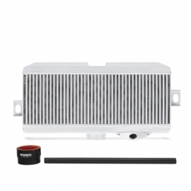 Subaru WRX STI Performance Top-Mount Intercooler Kit, Silver Cooler, Black Hoses, 2008-2014