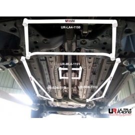 Fiat Grande Punto 8V 1.4 06+ Ultra-R 2x 3-Point Floor Bars