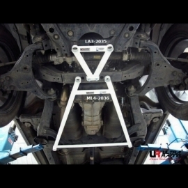 Isuzu D-Max 2.5D 11+ UltraRacing 3P Front Lower Bar 2035