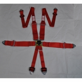 Hel Performance Harness FIA / Hans Acero Rojo